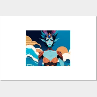 Kiora  - Pop Art Planeswalkers Posters and Art